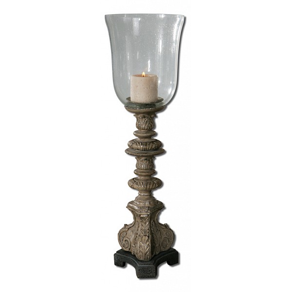 Подсвечник декоративный Uttermost(71 см) Nerio 19720 Подсвечник декоративный Uttermost(71 см) Nerio 19720Артикул - ANK_19720,Бренд - Uttermost (США),Серия - Nerio,Ширина, мм - 180,Высота, мм - 710,Цвет - коричневый, неокрашенный,Материал - полимер,Тип поверхности - матовый, прозрачный<br><br>Артикул: ANK_19720<br>Бренд: Uttermost (США)<br>Серия: Nerio<br>Ширина, мм: 180<br>Высота, мм: 710<br>Цвет: коричневый, неокрашенный<br>Материал: полимер<br>Тип поверхности: матовый, прозрачный