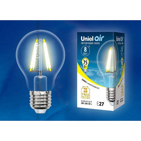 Лампа светодиодная Air E27 220В 8Вт 3000K LED-A60-8W/WW/E27/CL GLA01TR картон, Air E27 220В 8Вт 3000K LED-A60-8W/WW/E27/CL GLA01TR картон
Лампа светодиодная Air E27 220В 8Вт 3000K LED-A60-8W/WW/E27/CL GLA01TR картон, Air E27 220В 8Вт 3000K LED-A60-8W/WW/E27/CL GLA01TR картон