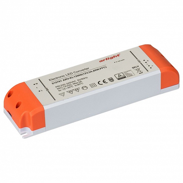 Блок питания 12В 60Вт ARV-KL12060 (12V, 5A, 60W, PFC), 12В 60Вт ARV-KL12060 (12V, 5A, 60W, PFC)
Блок питания 12В 60Вт ARV-KL12060 (12V, 5A, 60W, PFC), 12В 60Вт ARV-KL12060 (12V, 5A, 60W, PFC)