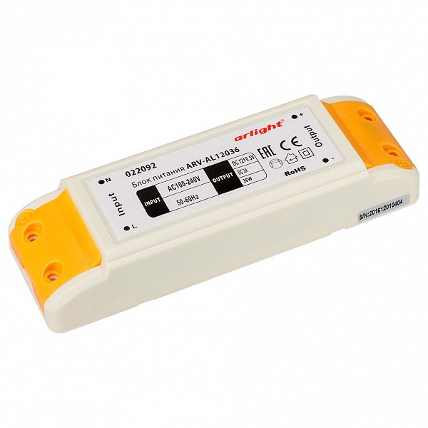 Блок питания 12В 36Вт ARV-AL12036 (12V, 3A, 36W), 12В 36Вт ARV-AL12036 (12V, 3A, 36W)
Блок питания 12В 36Вт ARV-AL12036 (12V, 3A, 36W), 12В 36Вт ARV-AL12036 (12V, 3A, 36W)