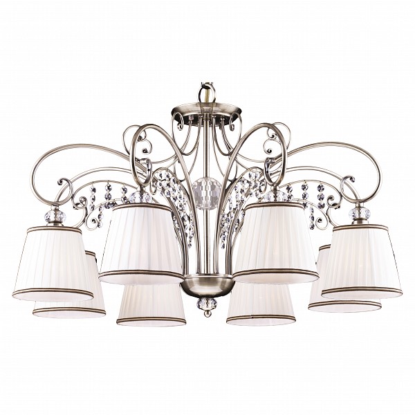 Подвесная люстра Arte LampFabbro A2079LM-8AB Подвесная люстра Arte LampFabbro A2079LM-8ABАртикул - AR_A2079LM-8AB,Бренд - Arte Lamp (Италия),Серия - Fabbro,Время изготовления, дней - 1,Рекомендуемые помещения - Гостиная, Кабинет, Спальня,Высота, мм - 460-960,Диаметр, мм - 800,Цвет плафонов и подвесок - белый с каймой, неокрашенный,Цвет арматуры - бронза античная, неокрашенный,Тип поверхности плафонов и подвесок - матовый, прозрачный,Тип поверхности арматуры - глянцевый, прозрачный,Материал плафонов и подвесок - текстиль, хрусталь,Материал арматуры - металл, хрусталь,Лампы - компактная люминесцентная (КЛЛ) ИЛИнакаливания ИЛИсветодиодная (LED),цоколь E14; 220 В; 60 Вт,,Класс электробезопасности - I,Общая мощность, Вт - 480,Лампы в комплекте - отсутствуют,Общее кол-во ламп - 8,Количество плафонов - 8,Возможность подключения диммера - можно, если установить лампу накаливания,Степень пылевлагозащиты, IP - 20,Диапазон рабочих температур - комнатная температура,Дополнительные параметры - способ крепления светильника к потолку – на монтажной пластине или крюке<br><br>Артикул: AR_A2079LM-8AB<br>Бренд: Arte Lamp (Италия)<br>Серия: Fabbro<br>Время изготовления, дней: 1<br>Рекомендуемые помещения: Гостиная, Кабинет, Спальня<br>Высота, мм: 460-960<br>Диаметр, мм: 800<br>Цвет плафонов и подвесок: белый с каймой, неокрашенный<br>Цвет арматуры: бронза античная, неокрашенный<br>Тип поверхности плафонов и подвесок: матовый, прозрачный<br>Тип поверхности арматуры: глянцевый, прозрачный<br>Материал плафонов и подвесок: текстиль, хрусталь<br>Материал арматуры: металл, хрусталь<br>Лампы: компактная люминесцентная (КЛЛ) ИЛИ<br>накаливания ИЛИ<br>светодиодная (LED),цоколь E14; 220 В; 60 Вт,<br>Класс электробезопасности: I<br>Общая мощность, Вт: 480<br>Лампы в комплекте: отсутствуют<br>Общее кол-во ламп: 8<br>Количество плафонов: 8<br>Возможность подключения диммера: можно, если установить лампу накаливания<br>Степень пылевлагозащиты, IP: 20<br>Диапазон рабочих температур: комнатная температура<br>Дополнительные параметры: способ крепления светильника к потолку – на монтажной пластине или крюке