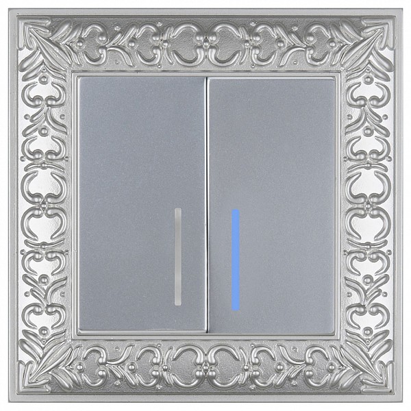 Выключатель двухклавишный с подсветкой Antik (Серебряный) WL06-SW-2G-2W+WL06-SW-2G-LED, Antik (Серебряный) WL06-SW-2G-2W+WL06-SW-2G-LED
Выключатель двухклавишный с подсветкой Antik (Серебряный) WL06-SW-2G-2W+WL06-SW-2G-LED, Antik (Серебряный) WL06-SW-2G-2W+WL06-SW-2G-LED