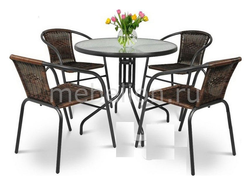 Набор уличный CDC01/087-D80 Brown 4Pcs