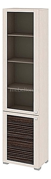 Шкаф-витрина Мебель Трия Фиджи ШК(07)_32-21_17 дуб белфорт/каналы дуба шкаф витрина мебель трия фиджи шк 07