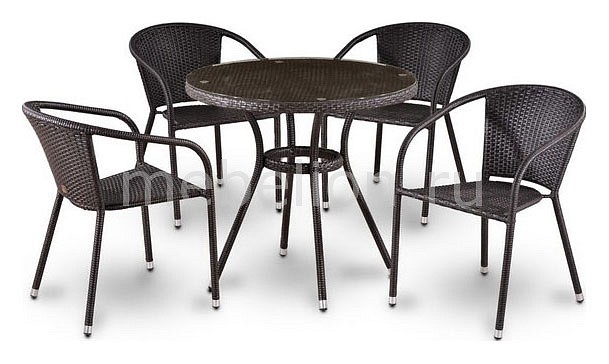 Набор уличный T283ANT/Y137B-W51 Brown 4Pcs