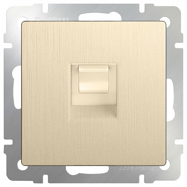 Розетка Ethernet RJ-45 без рамки Шампань рифленый WL10-RJ-45, Шампань рифленый WL10-RJ-45
Розетка Ethernet RJ-45 без рамки Шампань рифленый WL10-RJ-45, Шампань рифленый WL10-RJ-45