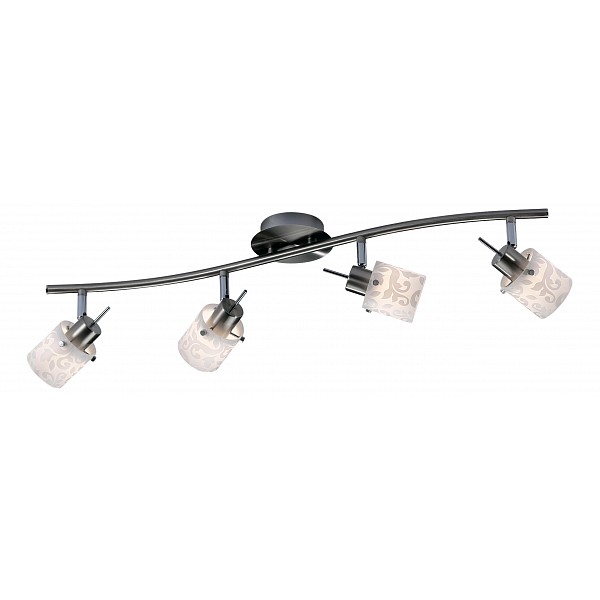 Спот Odeon LightTerbo 2076/4W Спот Odeon LightTerbo 2076/4WАртикул - OD_2076_4W, Бренд - Odeon Light (Италия), Серия - Terbo, Гарантия, месяцы - 24, Время изготовления, дней - 1, Рекомендуемые помещения - Гостиная, Кабинет, Прихожая, Спальня, Длина, мм - 740, Выступ, мм - 135, Цвет плафонов и подвесок - белый с серым рисунком, Цвет арматуры - никель, Тип поверхности плафонов и подвесок - матовый, Тип поверхности арматуры - глянцевый, Материал плафонов и подвесок - стекло, Материал арматуры - металл, Лампы - галогеновая, цоколь G9; 220 В; 40 Вт, цвет: белый теплый, 2800-3200 K, Сопоставление с лампой накаливания - на 50%, Тип колбы лампы - пальчиковая, Класс электробезопасности - I, Общая мощность, Вт - 160, Лампы в комплекте - галогеновые G9, Общее кол-во ламп - 4, Количество плафонов - 4, Возможность подключения диммера - можно, Степень пылевлагозащиты, IP - 20, Диапазон рабочих температур - комнатная температура, Масса, кг - 1,75, Дополнительные параметры - поворотный светильник<br><br>Артикул: OD_2076_4W<br>Бренд: Odeon Light (Италия)<br>Серия: Terbo<br>Гарантия, месяцы: 24<br>Время изготовления, дней: 1<br>Рекомендуемые помещения: Гостиная, Кабинет, Прихожая, Спальня<br>Длина, мм: 740<br>Выступ, мм: 135<br>Цвет плафонов и подвесок: белый с серым рисунком<br>Цвет арматуры: никель<br>Тип поверхности плафонов и подвесок: матовый<br>Тип поверхности арматуры: глянцевый<br>Материал плафонов и подвесок: стекло<br>Материал арматуры: металл<br>Лампы: галогеновая,цоколь G9; 220 В; 40 Вт,цвет: белый теплый, 2800-3200 K<br>Сопоставление с лампой накаливания: на 50%<br>Тип колбы лампы: пальчиковая<br>Класс электробезопасности: I<br>Общая мощность, Вт: 160<br>Лампы в комплекте: галогеновые G9<br>Общее кол-во ламп: 4<br>Количество плафонов: 4<br>Возможность подключения диммера: можно<br>Степень пылевлагозащиты, IP: 20<br>Диапазон рабочих температур: комнатная температура<br>Масса, кг: 1,75<br>Дополнительные параметры: поворотный светильник