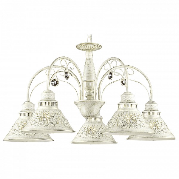 Подвесная люстра Odeon LightKamun 2844/5 Подвесная люстра Odeon LightKamun 2844/5Артикул - OD_2844_5,Бренд - Odeon Light (Италия),Серия - Kamun,Гарантия, месяцы - 24,Рекомендуемые помещения - Гостиная, Кабинет, Спальня,Высота, мм - 390-1090,Диаметр, мм - 680,Цвет плафонов и подвесок - белый с золотой патиной, неокрашенный,Цвет арматуры - белый с золотой патиной,Тип поверхности плафонов и подвесок - матовый, прозрачный,Тип поверхности арматуры - матовый,Материал плафонов и подвесок - металл, хрусталь,Материал арматуры - металл,Лампы - компактная люминесцентная (КЛЛ) ИЛИнакаливания ИЛИсветодиодная (LED),цоколь E14; 220 В; 40 Вт,,Класс электробезопасности - I,Общая мощность, Вт - 200,Лампы в комплекте - отсутствуют,Общее кол-во ламп - 5,Количество плафонов - 5,Возможность подключения диммера - можно, если установить лампу накаливания,Степень пылевлагозащиты, IP - 20,Диапазон рабочих температур - комнатная температура,Дополнительные параметры - способ крепления светильника на потолке - на монтажной пластине, регулируется по высоте<br><br>Артикул: OD_2844_5<br>Бренд: Odeon Light (Италия)<br>Серия: Kamun<br>Гарантия, месяцы: 24<br>Рекомендуемые помещения: Гостиная, Кабинет, Спальня<br>Высота, мм: 390-1090<br>Диаметр, мм: 680<br>Цвет плафонов и подвесок: белый с золотой патиной, неокрашенный<br>Цвет арматуры: белый с золотой патиной<br>Тип поверхности плафонов и подвесок: матовый, прозрачный<br>Тип поверхности арматуры: матовый<br>Материал плафонов и подвесок: металл, хрусталь<br>Материал арматуры: металл<br>Лампы: компактная люминесцентная (КЛЛ) ИЛИ<br>накаливания ИЛИ<br>светодиодная (LED),цоколь E14; 220 В; 40 Вт,<br>Класс электробезопасности: I<br>Общая мощность, Вт: 200<br>Лампы в комплекте: отсутствуют<br>Общее кол-во ламп: 5<br>Количество плафонов: 5<br>Возможность подключения диммера: можно, если установить лампу накаливания<br>Степень пылевлагозащиты, IP: 20<br>Диапазон рабочих температур: комнатная температура<br>Дополнительные параметры: способ крепления светильника на потолке - на монтажной пластине, <br>регулируется по высоте