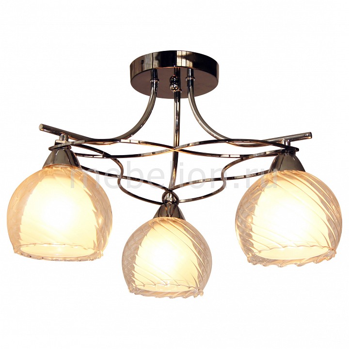 все цены на Потолочная люстра IDLamp 873 873/3PF-Darkchrome онлайн