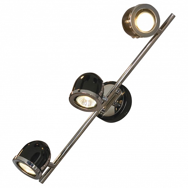 Спот LussoleTivoli LSN-3121-03 Спот LussoleTivoli LSN-3121-03Артикул - LSN-3121-03, Бренд - Lussole (Италия), Серия - Tivoli, Гарантия, месяцы - 24, Время изготовления, дней - 1, Рекомендуемые помещения - Гостиная, Кабинет, Коридор, Прихожая, Спальня, Длина, мм - 530, Ширина, мм - 110, Выступ, мм - 190, Цвет плафонов и подвесок - хром, черный, Цвет арматуры - хром, черный, Тип поверхности плафонов и подвесок - глянцевый, Тип поверхности арматуры - глянцевый, Материал плафонов и подвесок - металл, Материал арматуры - металл, Лампы - галогеновая, цоколь GU10; 220 В; 50 Вт, цвет: белый теплый, 2800-3200 K, Сопоставление с лампой накаливания - на 50%, Тип колбы лампы - полусферическая с рефлектором, Класс электробезопасности - I, Общая мощность, Вт - 150, Лампы в комплекте - галогеновые GU10, Общее кол-во ламп - 3, Количество плафонов - 3, Возможность подключения диммера - можно, Степень пылевлагозащиты, IP - 20, Диапазон рабочих температур - комнатная температура, Дополнительные параметры - поворотный светильник<br><br>Артикул: LSN-3121-03<br>Бренд: Lussole (Италия)<br>Серия: Tivoli<br>Гарантия, месяцы: 24<br>Время изготовления, дней: 1<br>Рекомендуемые помещения: Гостиная, Кабинет, Коридор, Прихожая, Спальня<br>Длина, мм: 530<br>Ширина, мм: 110<br>Выступ, мм: 190<br>Цвет плафонов и подвесок: хром, черный<br>Цвет арматуры: хром, черный<br>Тип поверхности плафонов и подвесок: глянцевый<br>Тип поверхности арматуры: глянцевый<br>Материал плафонов и подвесок: металл<br>Материал арматуры: металл<br>Лампы: галогеновая,цоколь GU10; 220 В; 50 Вт,цвет: белый теплый, 2800-3200 K<br>Сопоставление с лампой накаливания: на 50%<br>Тип колбы лампы: полусферическая с рефлектором<br>Класс электробезопасности: I<br>Общая мощность, Вт: 150<br>Лампы в комплекте: галогеновые GU10<br>Общее кол-во ламп: 3<br>Количество плафонов: 3<br>Возможность подключения диммера: можно<br>Степень пылевлагозащиты, IP: 20<br>Диапазон рабочих температур: комнатная температура<br>Дополнительные параметры: поворотный светильник