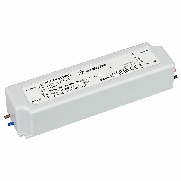 Блок питания 24В 60Вт ARPV-LV24060 (24V, 2.5A, 60W), 24В 60Вт ARPV-LV24060 (24V, 2.5A, 60W)
Блок питания 24В 60Вт ARPV-LV24060 (24V, 2.5A, 60W), 24В 60Вт ARPV-LV24060 (24V, 2.5A, 60W)
