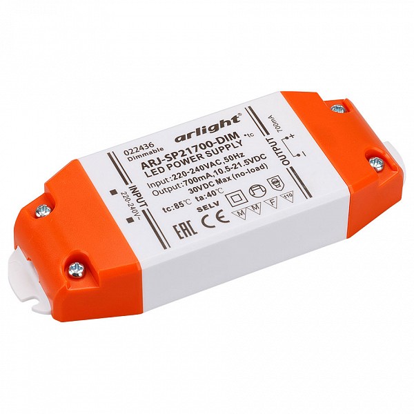 Блок питания 10.5-21.5В 15Вт ARJ-SP21700-DIM (15W, 700mA, PFC, Triac), 10.5-21.5В 15Вт ARJ-SP21700-DIM (15W, 700mA, PFC, Triac)
Блок питания 10.5-21.5В 15Вт ARJ-SP21700-DIM (15W, 700mA, PFC, Triac), 10.5-21.5В 15Вт ARJ-SP21700-DIM (15W, 700mA, PFC, Triac)