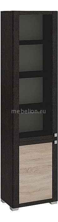 Шкаф-витрина Мебель Трия Фиджи ШК(07)_32-21_17 венге цаво/дуб сонома шкаф витрина мебель трия фиджи шк 07