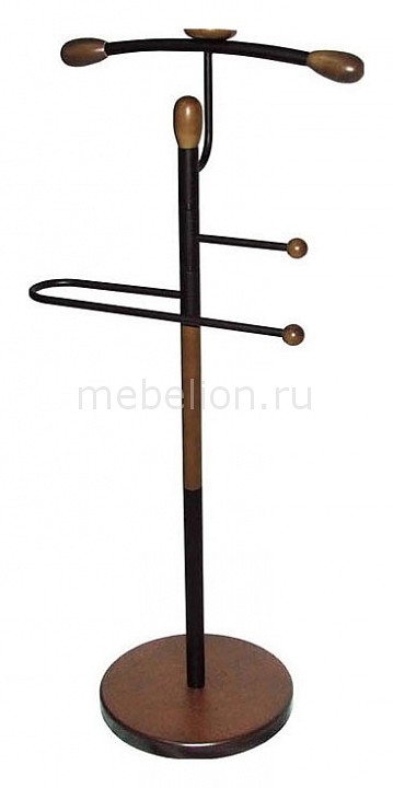 Вешалка для костюма Мебелик Галант 332 черный/средне-коричневый