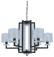 Подвесная люстра АЛЕКСАНДРА 4406+1/C black+gold