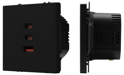 Розетка USB и type C без рамки NOBE 061834(1)