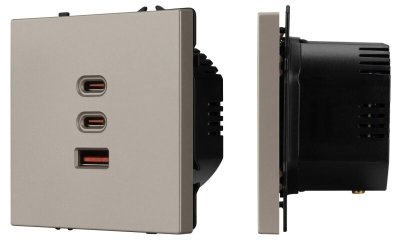 Механизм розетки 2хUSB type A и C NOBE 061835