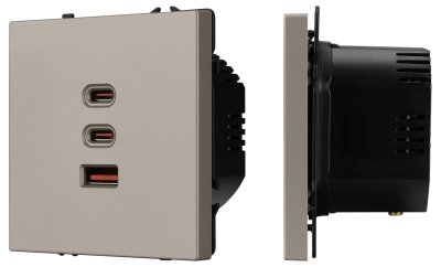 Розетка USB и type C без рамки NOBE 061835(1)