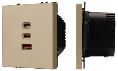 Розетка USB и type C без рамки NOBE 061836(1)