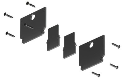 Заглушка для трека SMART SLIM ONE TR2450-BK
