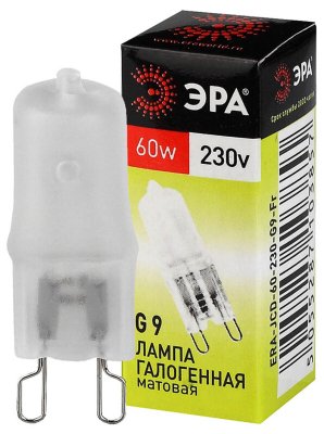 Лампа галогеновая Эра G9 60W 3000K