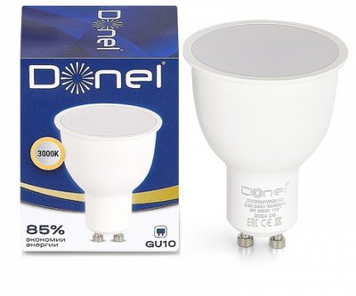 Лампа светодиодная [LED] Donel GU10 9W 3000K