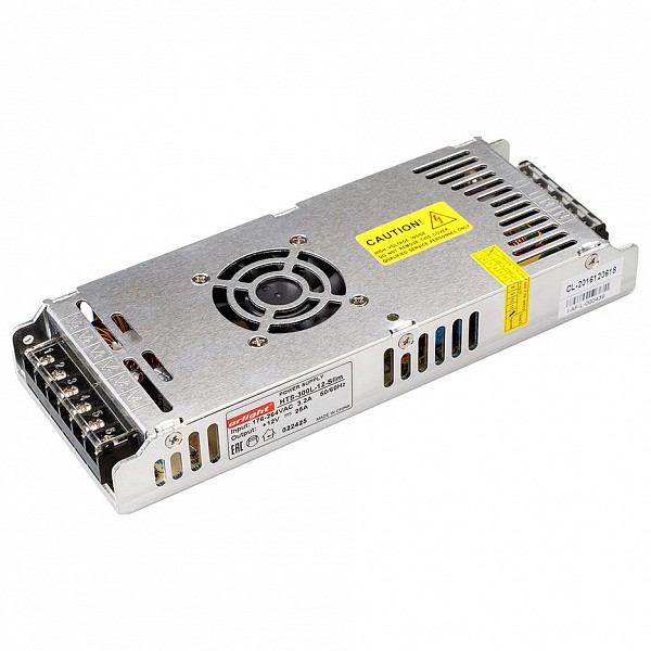 

Блок питания 12В 300Вт HTS-300L-12-Slim (12V, 25A, 300W), 12В 300Вт HTS-300L-12-Slim (12V, 25A, 300W)