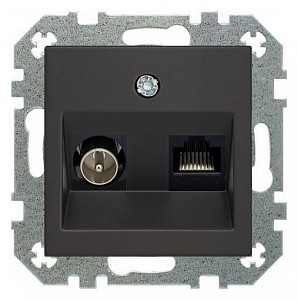 ТВ-розетка и розетка Ethernet RJ-45 без рамки RETRO 29-234