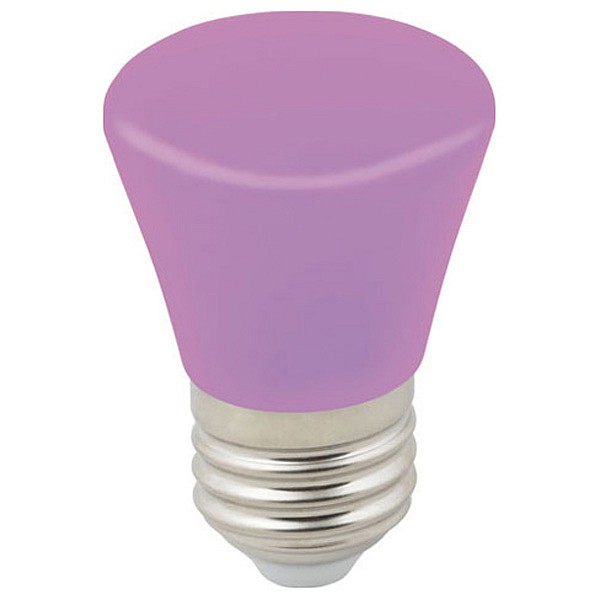 

Лампа светодиодная Décor Color E27 220-240В 1Вт фиолетовый LED-D45-1W/PURPLE/E27/FR/С BELL, Décor Color E27 220-240В 1Вт фиолетовый LED-D45-1W/PURPLE/E27/FR/С BELL