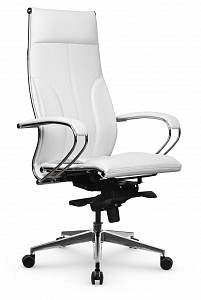 Кресло Lux-11, белый, экокожа