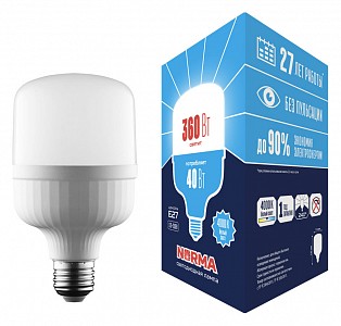 Лампа светодиодная [LED] Volpe E27 40W 4000K