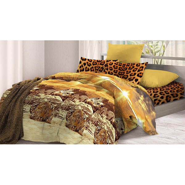 фото Комплект двуспальный африканский леопард флоранс