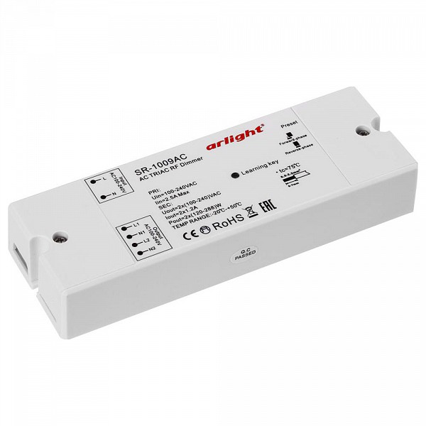 

Контроллер-диммер SR-1009AC (220V, 576W), SR-1009AC (220V, 576W)