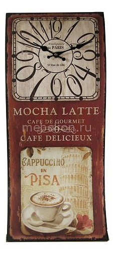 

Настенные часы (25х57.5 см) 50558, Бежевый;красный