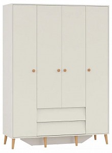 Шкаф 4-х дверный Афина (кашемир серый) 