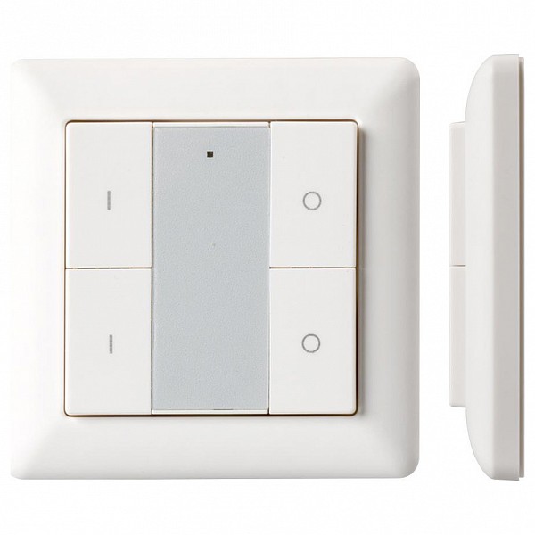 фото Панель-диммера клавишная накладная Knob SR-KN9550K4-UP White (KNX, DIM) Arlight