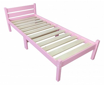 Кровать односпальная  розовый   