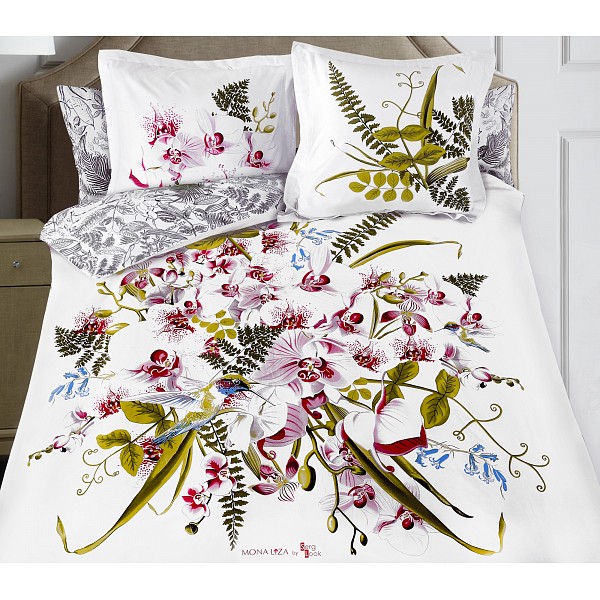 

Комплект двуспальный Orchid, Белый;зеленый;розовый, Orchid