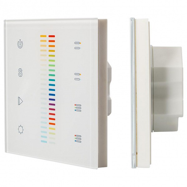 

Панель-регулятора цвета RGBW сенсорная встраиваемая Sens SR-2830C-RF-IN White (12-24V, RGB+CCT, DMX, 4зоны), Sens SR-2830C-RF-IN White (12-24V, RGB+CCT, DMX, 4зоны)