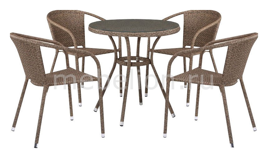 

Набор уличный T282ANT/Y137C-W56 Light Brown 4Pcs