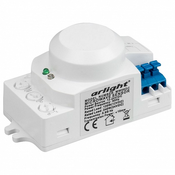 фото Датчик движения MW06DC (12-24V, 120-240W,угол 360° Arlight