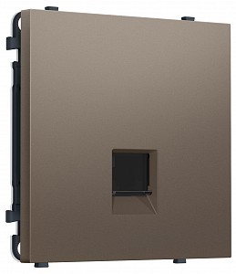 Розетка Ethernet RJ-45 и со шторками, без рамки MS MS642010