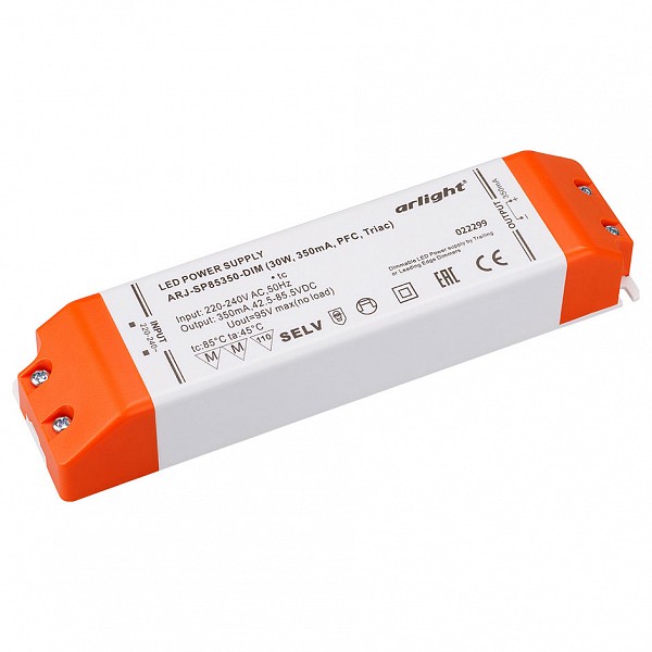 

Блок питания 42.5-85.5В 30Вт ARJ-SP85350-DIM (30W, 350mA, PFC, Triac), 42.5-85.5В 30Вт ARJ-SP85350-DIM (30W, 350mA, PFC, Triac)