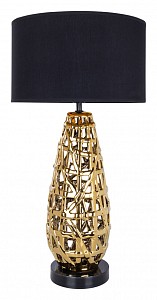 Интерьерная настольная лампа  Taiyi черная E27  (Италия)