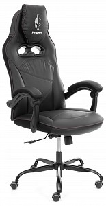 Геймерское кресло Arena, черный, черный карбон, кожа искусственная