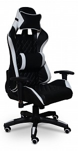 Геймерское кресло MFG-6023, белый, черный, экокожа