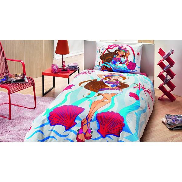 

Комплект полутораспальный Ranforce Winx flora ocean, Белый;голубой, Ranforce Winx flora ocean