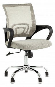 Кресло TopChairs Simple New, серый, сетка, ткань