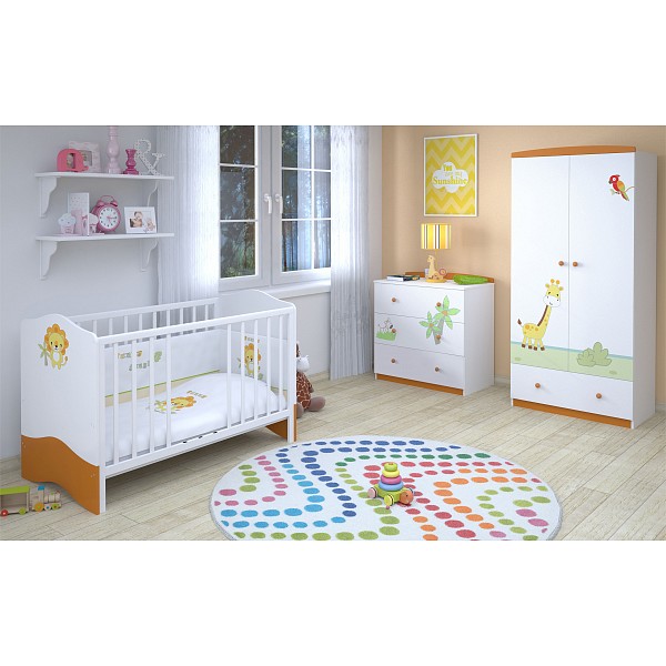 

Гарнитур для детской Polini Basic Джунгли, Polini Basic Джунгли