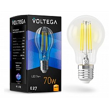 Лампа светодиодная Crystal E27 230В 7Вт 2800К VG10-A60E27warm7W-F